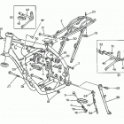 WR-WR U.S.A. 250-360-CR 250 Frame, foot rests