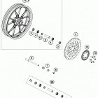 RC 390 WHITE CHASSIS Переднее колесо