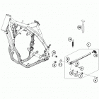 450 XCF CHASSIS Центральная стояночная подножка