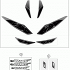 690 DUKE BLACK CHASSIS Наклейки