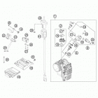 690 DUKE WHITE ENGINE Корпус Дросселя