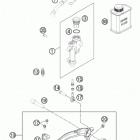 200 XCW CHASSIS Тормозной цилиндр задний