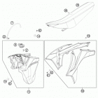 350 EXCF CHASSIS Бак,сидение