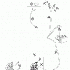 390 DUKE WHITE CHASSIS Тормозной суппорт передний