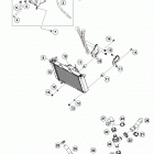 RC 390 WHITE ENGINE Система охлаждения