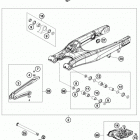 250 XCFW CHASSIS Бугель