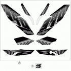 390 DUKE BLACK CHASSIS Наклейки