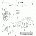 300 XCW ENGINE Кожух сцепления