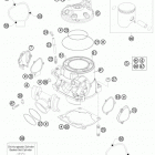 300 XCW ENGINE Цилиндр,головка цилиндров