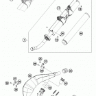 300 XCW SIXDAYS CHASSIS Глушитель