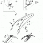 250 XCFW CHASSIS Обтекатель, крылья