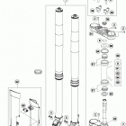 300 XCW CHASSIS Передняя вилка