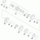 350 XCF ENGINE Трансмиссия-ведомый вал