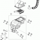 RC 390 WHITE CHASSIS Воздушный фильтр