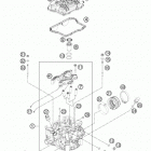350 XCF ENGINE Головка цилиндра