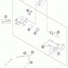 500 XCW CHASSIS Тормозной суппорт задний