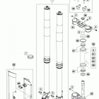 300 XCW SIXDAYS CHASSIS Передняя вилка