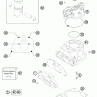 200 XCW ENGINE Цилиндр,головка цилиндров