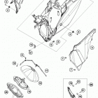250 XCFW CHASSIS Воздушный фильтр