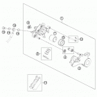 690 DUKE BLACK CHASSIS Тормозной суппорт задний