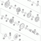 1190 ADV GREY ENGINE Трансмиссия 2-контрпривод