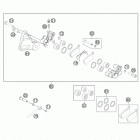 65 SX CHASSIS Тормозной суппорт задний