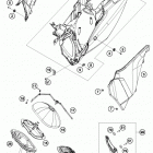 350 EXCF CHASSIS Воздушный фильтр