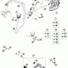 RC 390 WHITE CHASSIS Тормозной суппорт задний