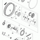 690 ENDURO R CHASSIS Заднее колесо