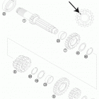 150 SX ENGINE Трансмиссия-ведомый вал