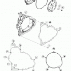 1190 ADV GREY ENGINE Кожух сцепления