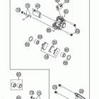 85 SX CHASSIS Тормозной суппорт задний