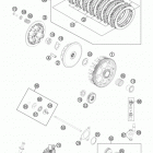 250 XCF ENGINE Сцепление
