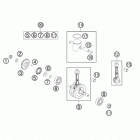 50 SX MINI ENGINE Коленвал и поршень