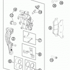 450 SXF FACTORY EDITION CHASSIS Передний тормозной суппорт