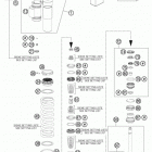 250 XCFW CHASSIS Амортизатор в разборе