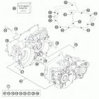 300 XCW ENGINE Картер двигателя