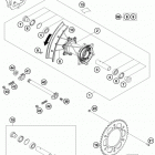 250 XCFW CHASSIS Заднее колесо