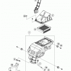 390 DUKE WHITE CHASSIS Воздушный фильтр