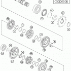 FREERIDE 250 R ENGINE Трансмиссия 2-контрпривод
