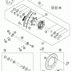 450 XCW CHASSIS Заднее колесо