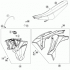 250 XCFW CHASSIS Бак,сидение