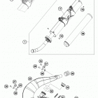 300 XCW CHASSIS Глушитель