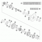 690 DUKE WHITE ENGINE Трансмиссия 2-контрпривод