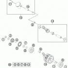 65 SX ENGINE Коленвал и поршень