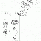 1290 SUPERDUKE R BLACK CHASSIS Панель приборов