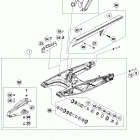 390 DUKE WHITE CHASSIS Бугель