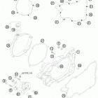 150 SX ENGINE Кожух сцепления