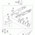690 DUKE BLACK CHASSIS Бугель