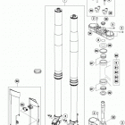 250 XCFW CHASSIS Передняя вилка